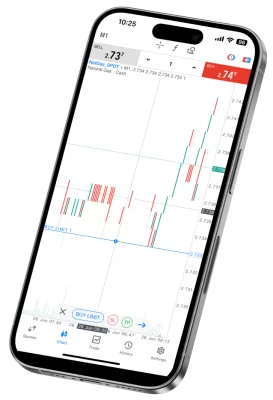 trading app on phone